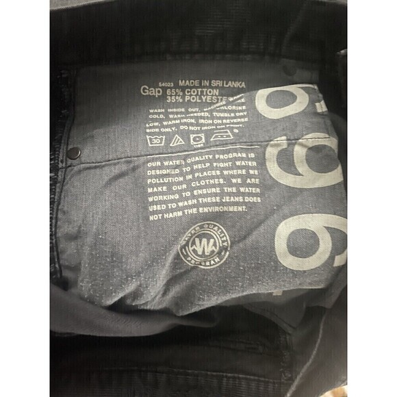 Gap 1969 Women’s Washed Black Corduroy Boot Cut Pants 38x32 - Picture 6 of 7